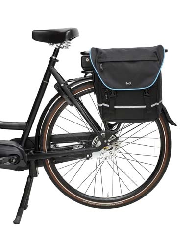 Enkele Sportieve Fietstas SPRTV Shopper Zwart/Blauw