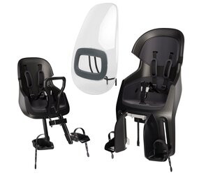Bobike Exclusive Evolve Urban Black pakket Fietsstoeltjes Bobike Exclusive Evolve Urban Black pakket Fietsstoeltjes