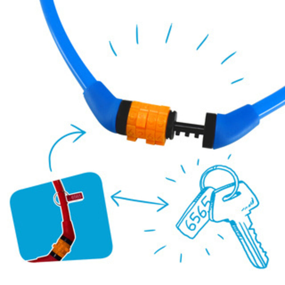 Crazy Safety Kinder Cijferslot Blauw