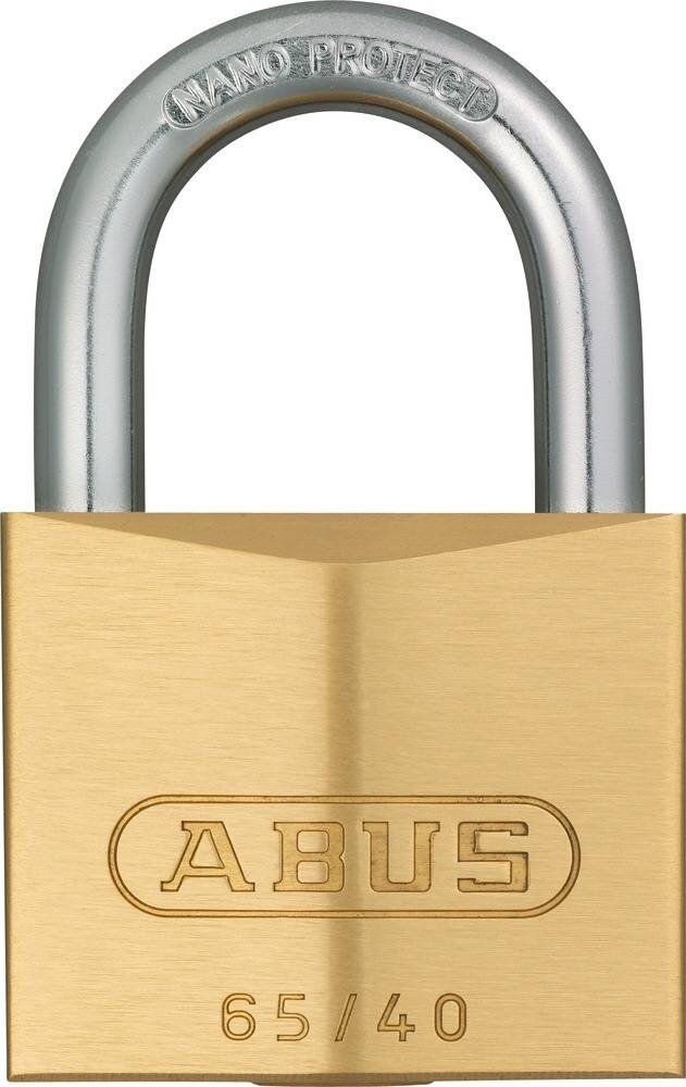 Abus hangslot 65/40 messing