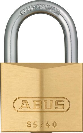 Abus hangslot 65/40 messing