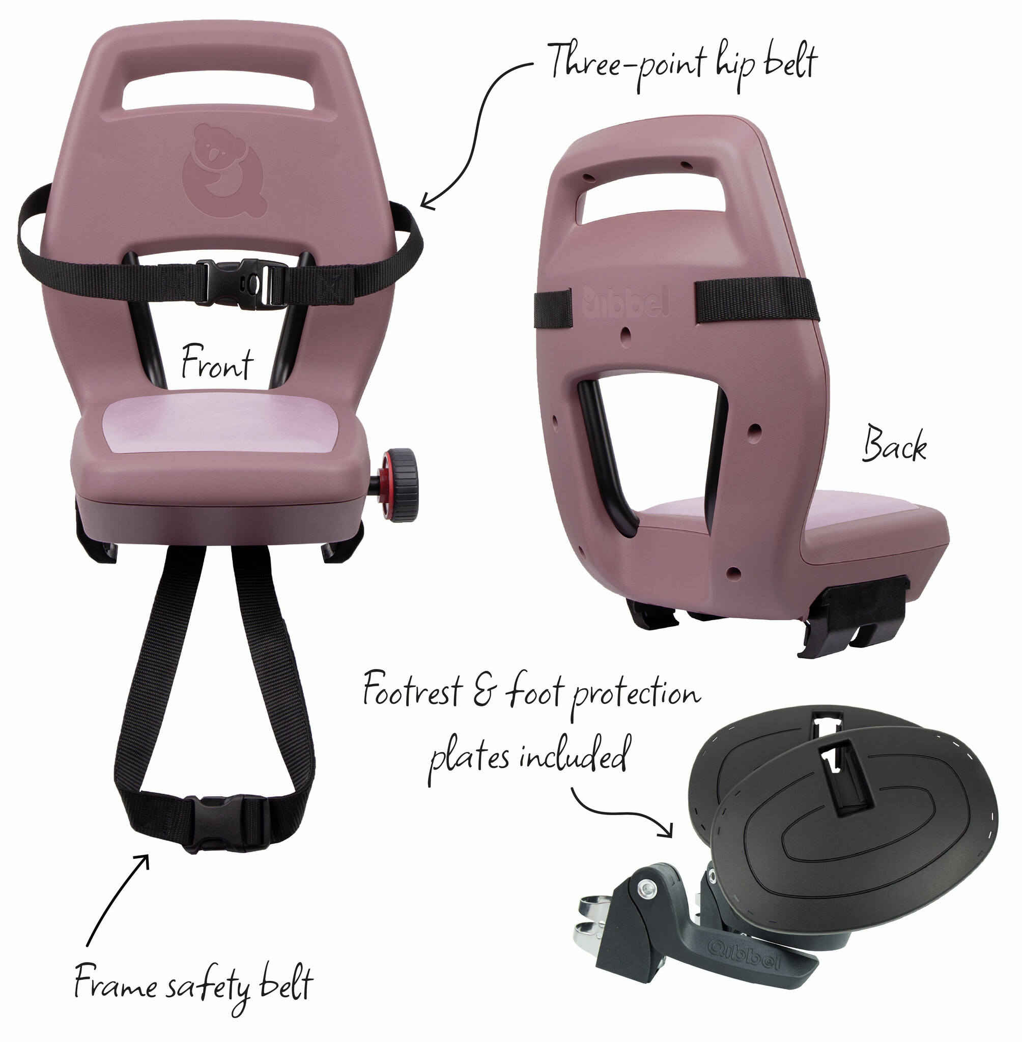 achterzitje Maxi Junior 6+ Plum Rose