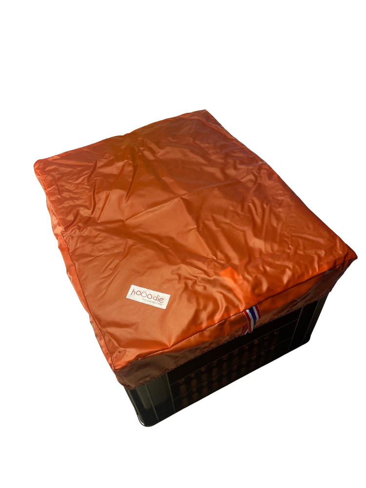 Hooodie Fietskrat Hoes Kratcover Medium Oranje Hooodie Fietskrat Hoes Kratcover Medium Oranje