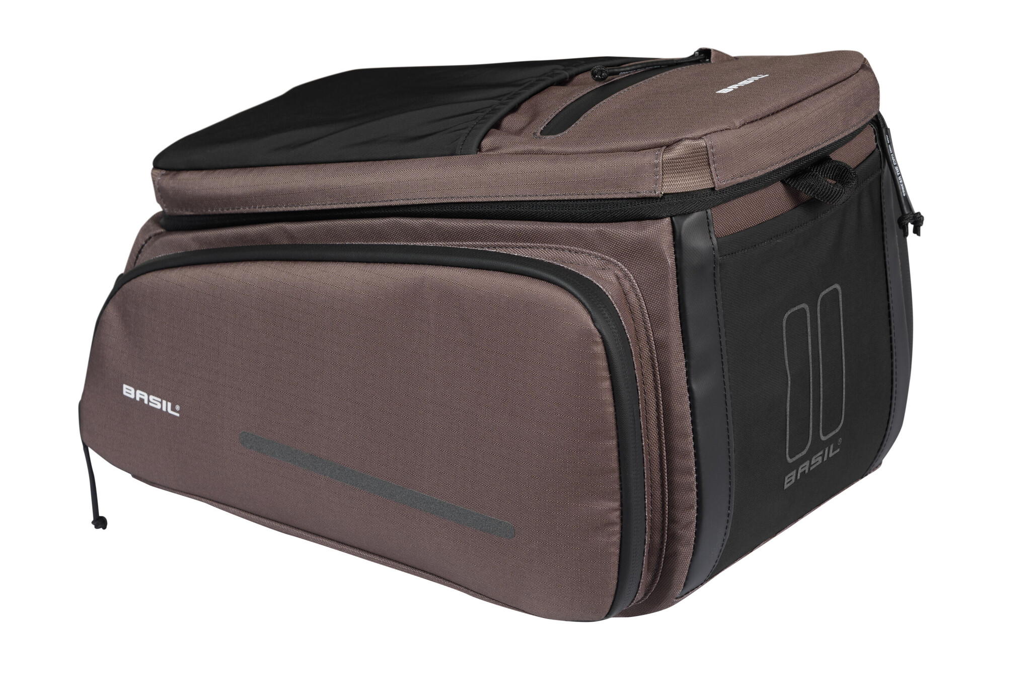 Basil Move Fietstas 10-26L - Bruin - Uitschuifbaar & Waterafstotend