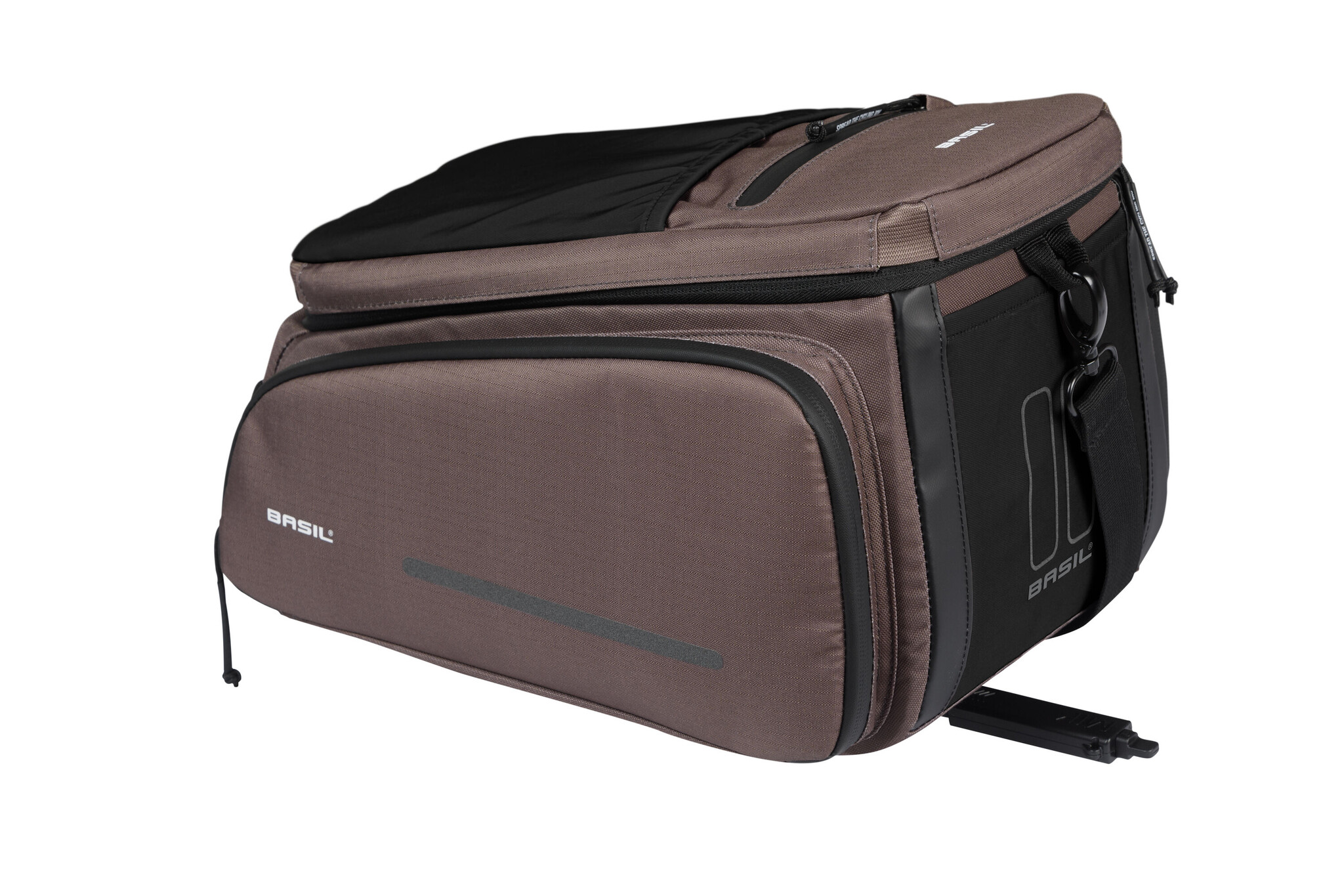 Basil Move MIK Fietstas 10-26L - Bruin - Uitschuifbaar & Praktisch