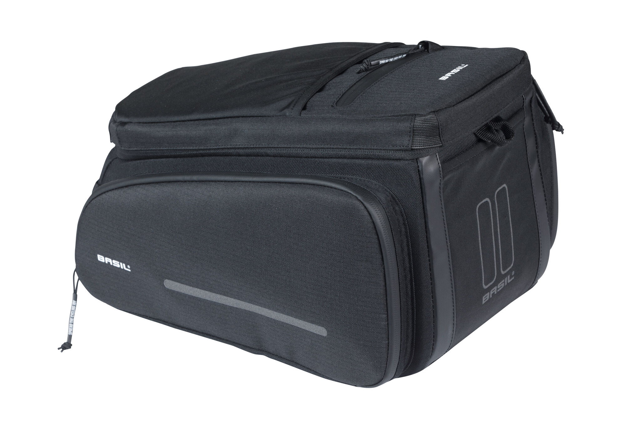 Move Fietstas 10-26L - Zwart - Waterafstotend & Uitbreidbaar