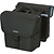 Dubbele fietstas in solid black met 32 liter en MIK-adapter