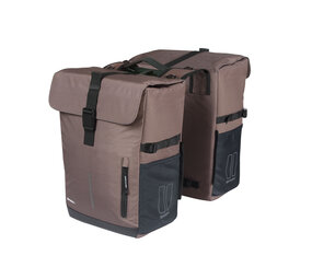 Basil fietstas dubbel Move bruin MIK 30L Basil fietstas dubbel Move bruin MIK 30L
