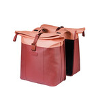 Basil fietstas dubbel Vive bordeaux/roze 28-35L Basil fietstas dubbel Vive bordeaux/roze 28-35L