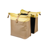 Basil fietstas dubbel Vive zand/geel MIK 28-35L Basil fietstas dubbel Vive zand/geel MIK 28-35L