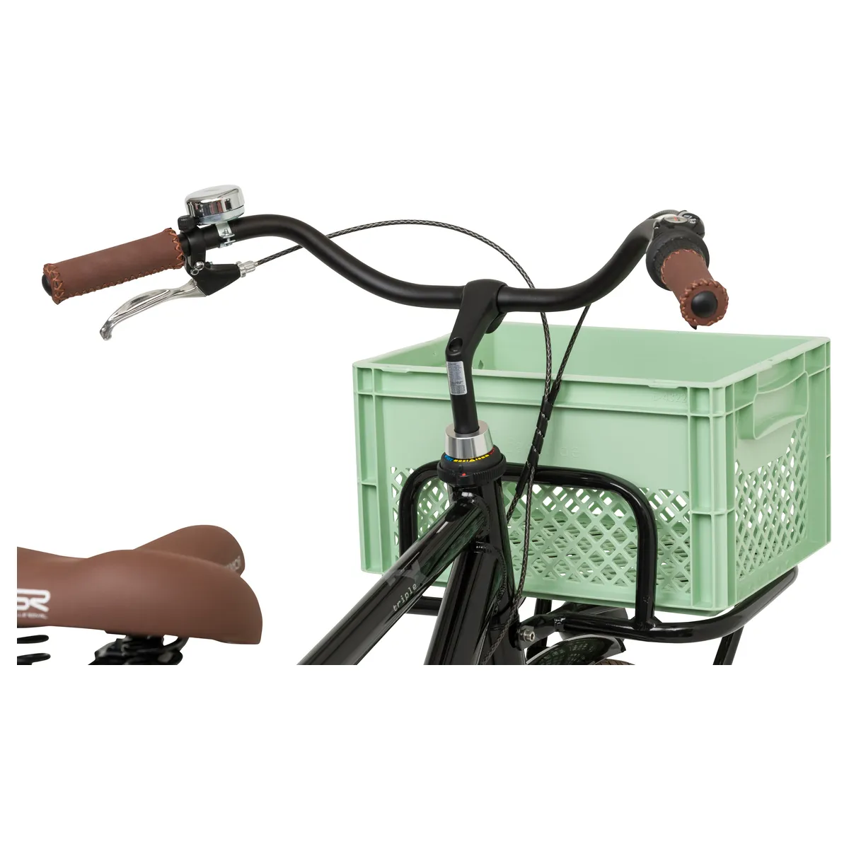Kunststof Fietskrat Medium 25 liter Mint