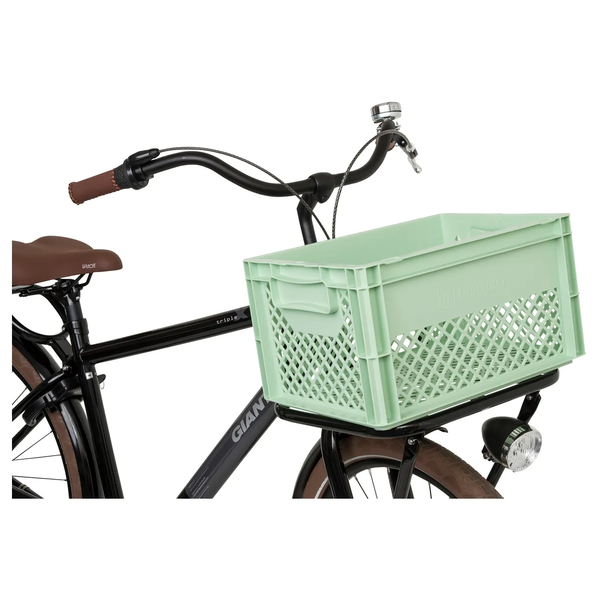 Kunststof Fietskrat Medium 25 liter Mint