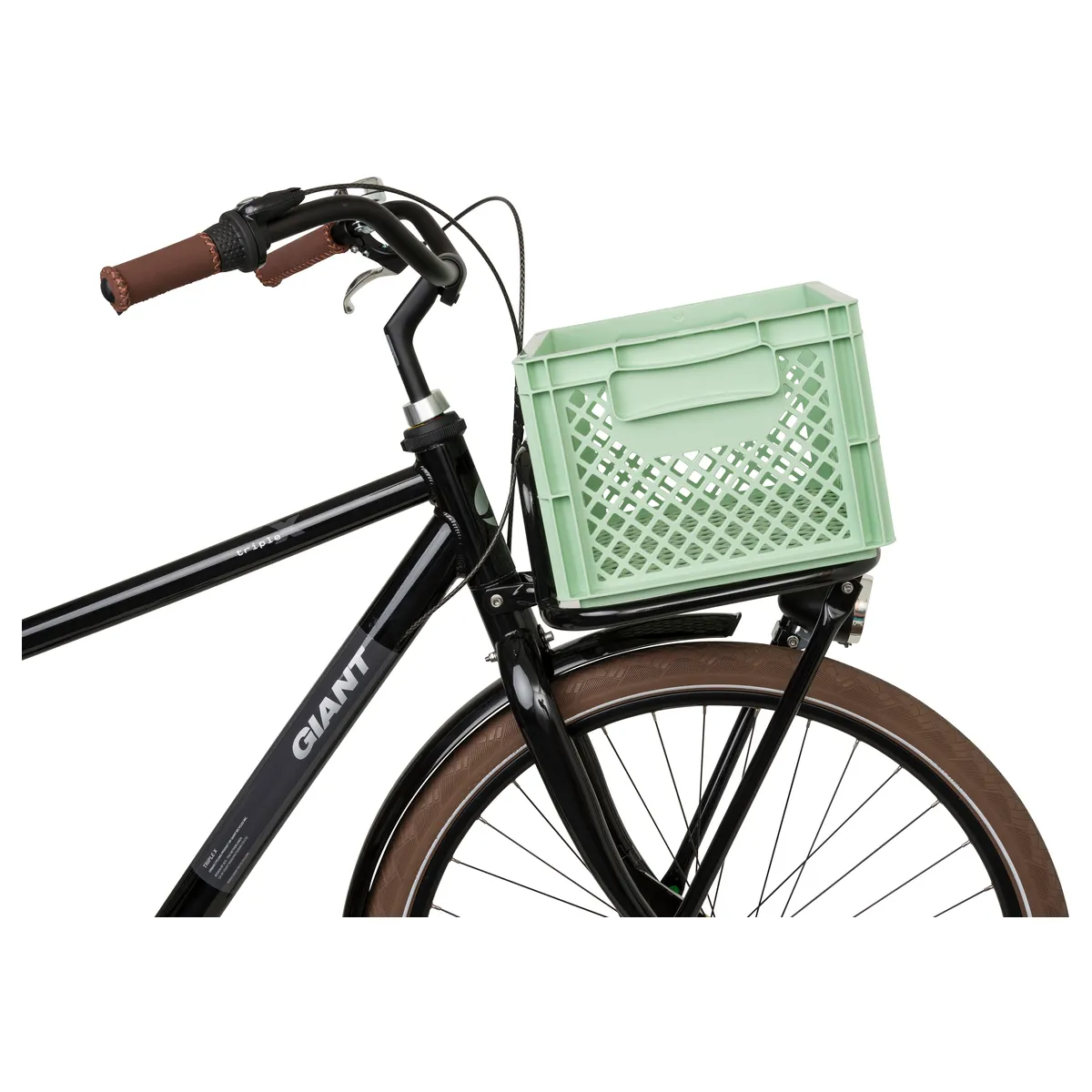 Kunststof Fietskrat Medium 25 liter Mint