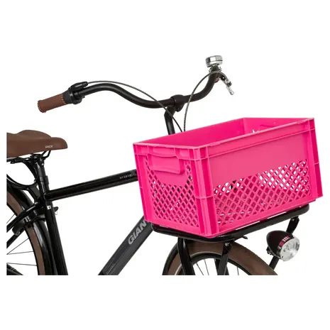 Fast Rider Kunststof Fietskrat Medium 25 liter Roze