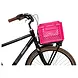 Fast Rider Kunststof Fietskrat Medium 25 liter Roze