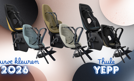 Nieuwe kleuren Thule Yepp 2 en Yepp Nexxt 2 voor 2026: frisse opties voor elk fietsavontuur