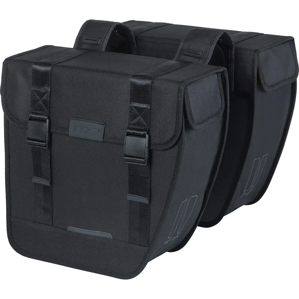 Basil dubbele fietstas Tour zwart