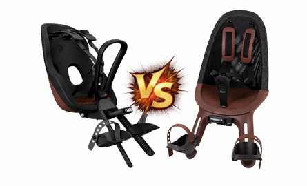 Verschil tussen de Qibbel Air en Thule Yepp Nexxt 2: twee lichte stoeltjes vergeleken