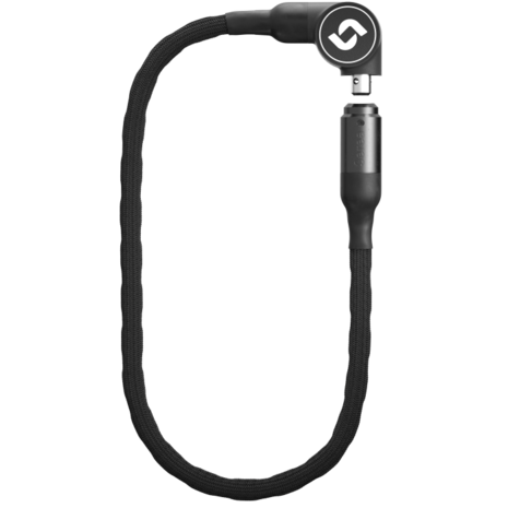 Serea Swift Smart Kettingslot 125 × 6 mm Sleutelloos NFC-slot voor fietsbeveiliging Zwart