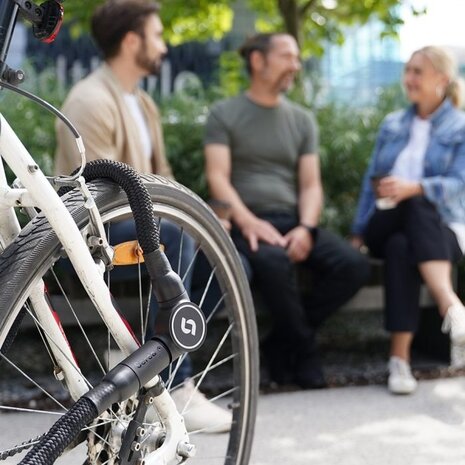 Serea Swift Smart Kettingslot 100 cm X 6 mm Sleutelloos fietsslot met smartphone