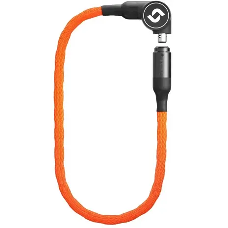 Serea Swift Smart Kettingslot 100 cm – 6 mm Sleutelloos fietsslot met smartphone Oranje