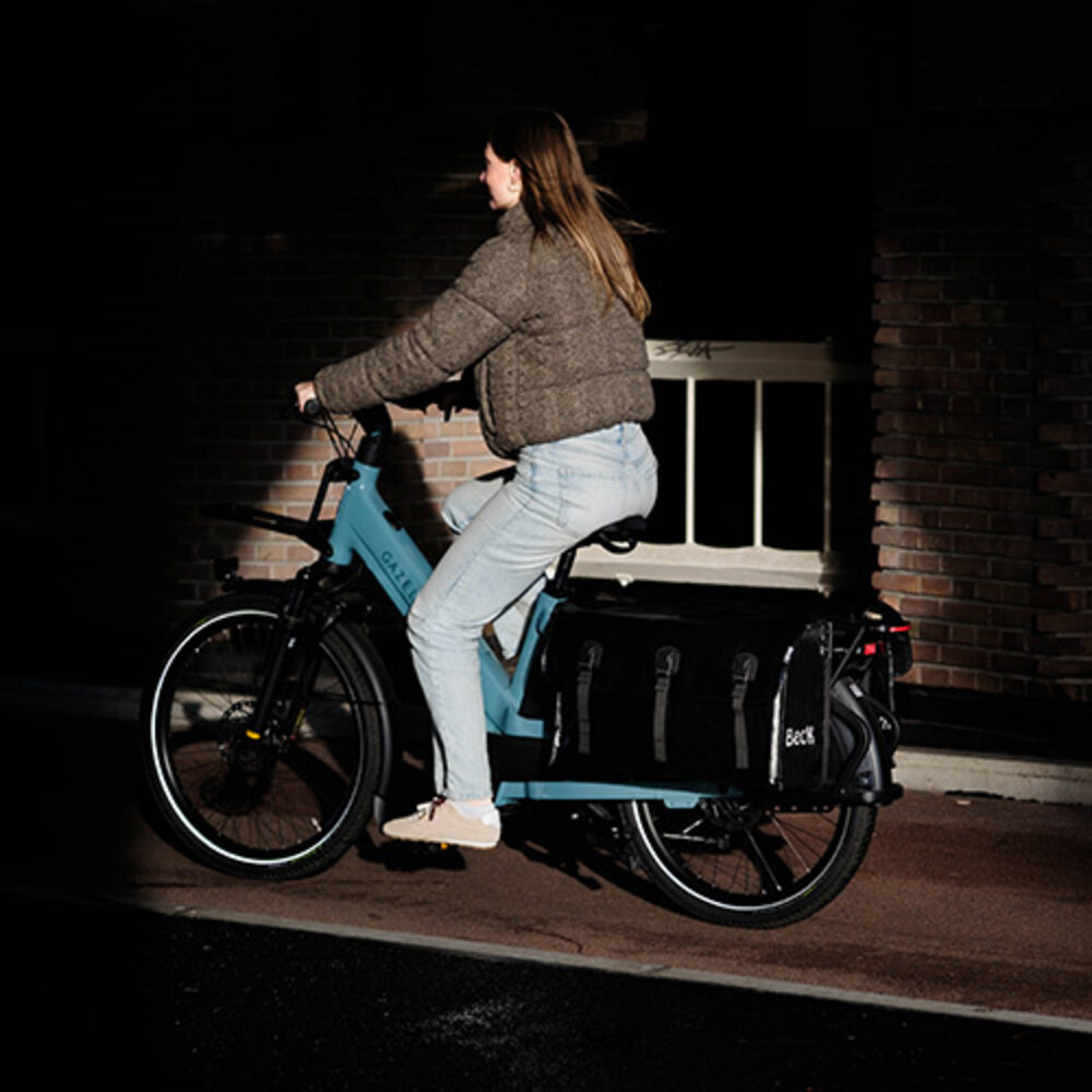Beck Looong Dubbele Fietstas voor Longtail fietsen