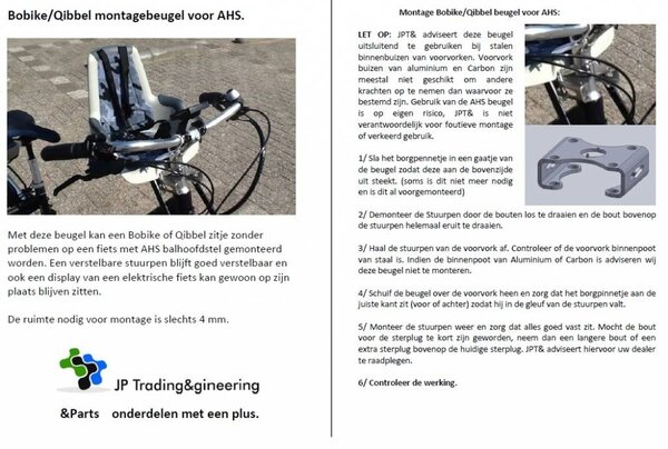 JP Parts Montageblok voor Ahead Stuurpen Systemen - Copy