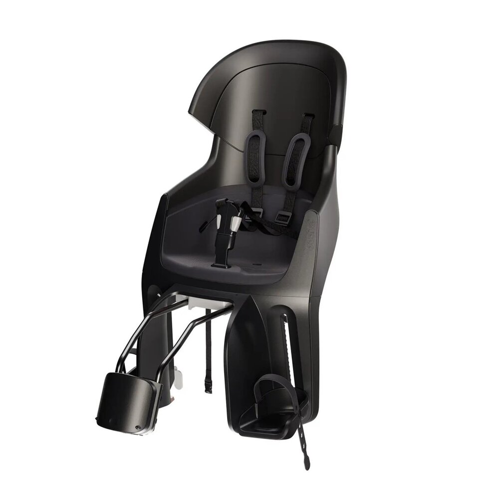 Bobike Maxi Exclusive Evolve Urban Black achterzitje inclusief 1 punt frame bevestiging