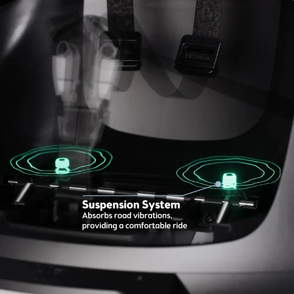 Bobike Maxi Exclusive Evolve Urban Black achterzitje inclusief 1 punt frame bevestiging