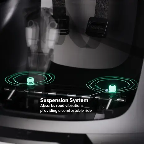 Bobike Maxi Exclusive Evolve Urban Black achterstoeltje Drager Bevestiging