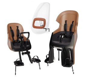Bobike Exclusive Evolve Cinnamon Brown Pakket Fietsstoeltjes