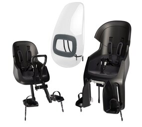 Bobike Exclusive Evolve Urban Black pakket Fietsstoeltjes