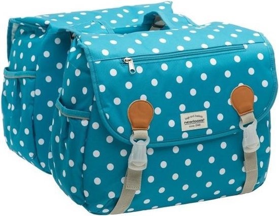 Dubbele Fietstas Joli Double Blue Dots