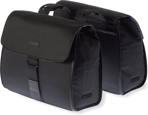 Basil Noir dubbele fietstas 38 liter zwart waterdicht Basil Noir dubbele fietstas 38 liter zwart waterdicht