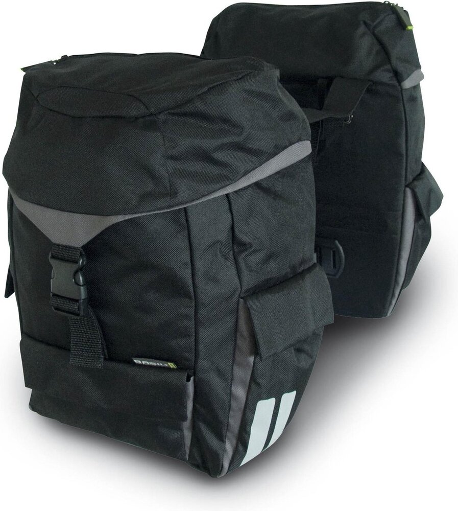 Basil Sports dubbele fietstas 38 liter zwart lichtgewicht Basil Sports dubbele fietstas 38 liter zwart lichtgewicht