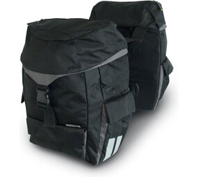 Basil Sports dubbele fietstas 38 liter zwart lichtgewicht