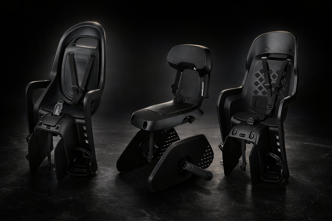 Polisport Maxi Junior Guppy Black Edition Achterstoeltje Polisport Maxi Junior Guppy Black Edition Achterstoeltje