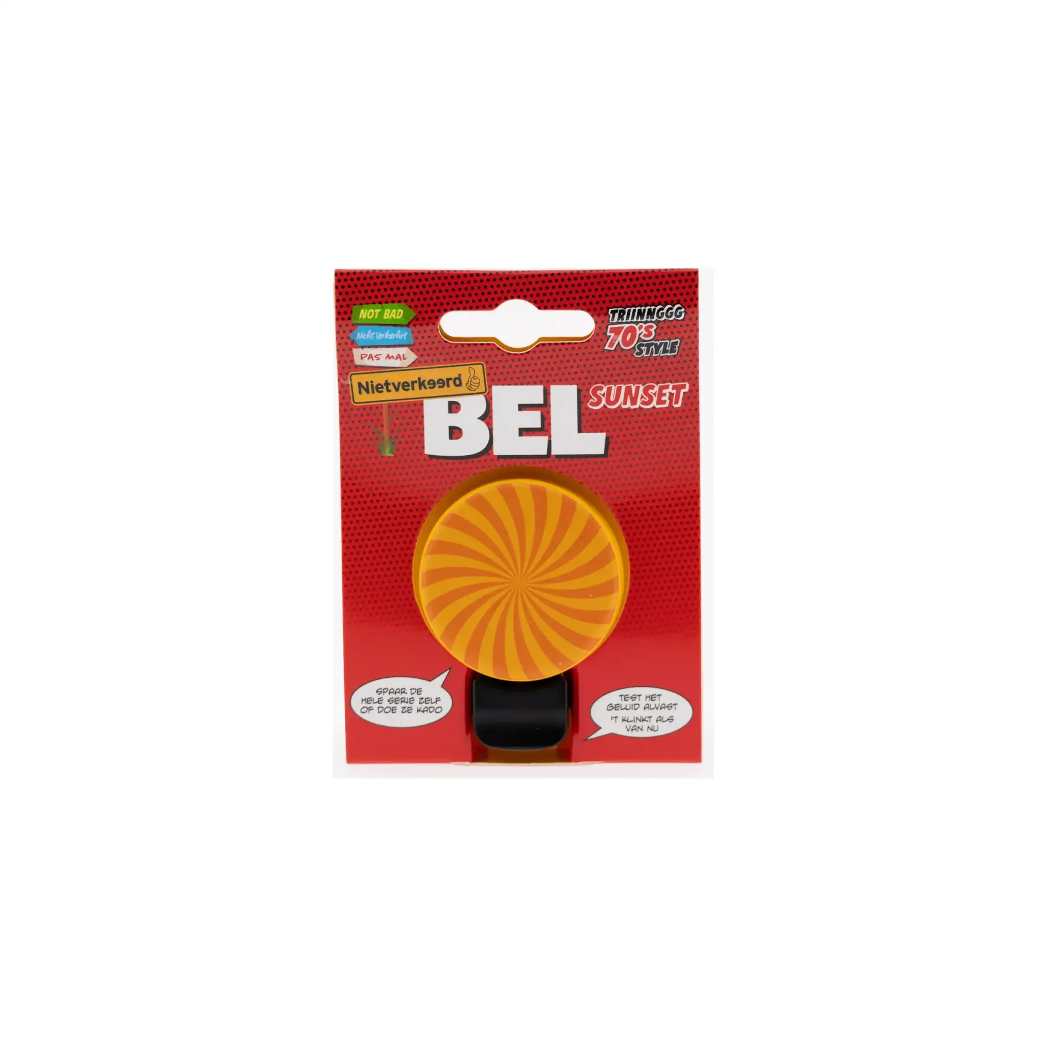 Fietsbel 70's Sunset Print Retro Design