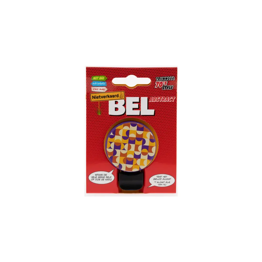 Niet verkeerd Fietsbel 70’s Abstract Print Retro Design Niet verkeerd Fietsbel 70’s Abstract Print Retro Design