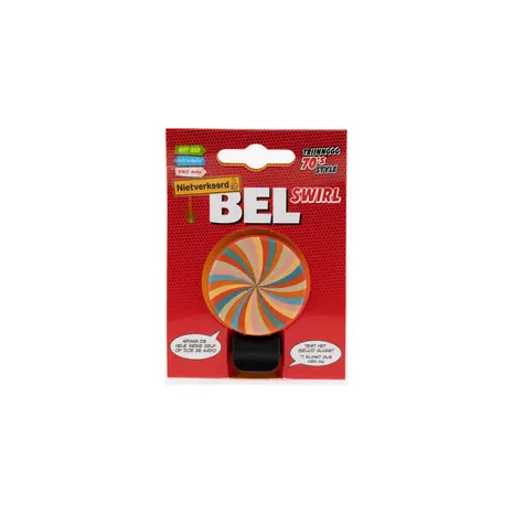 Niet verkeerd Fietsbel 70’s Swirl Print Retro Design Niet verkeerd Fietsbel 70’s Swirl Print Retro Design