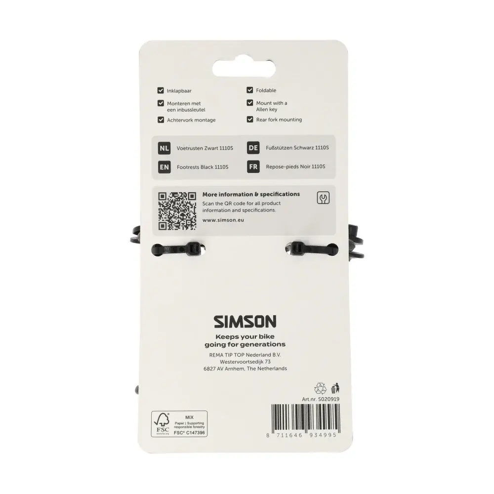 Simson Voetsteunen / Stepjes / Voet Rusten / Voetensteuntjes