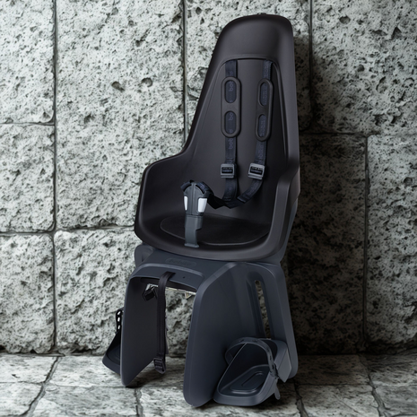 Bobike Maxi One Urban Black Elektrische fiets bevestiging Achterstoeltje