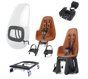 Bobike One Chocolate Brown pakket Fietsstoeltjes