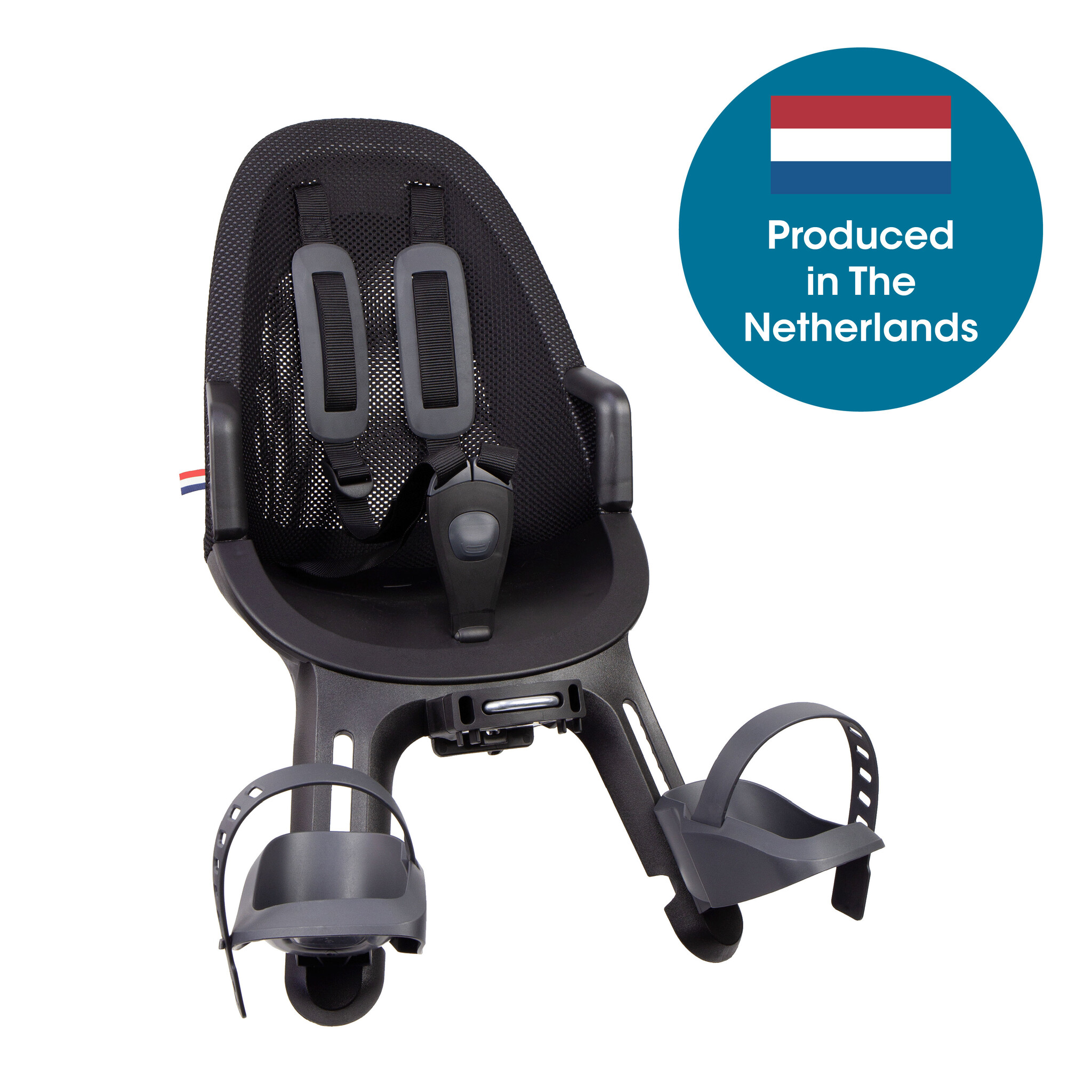 Air Voorzitje stuurpen montage met 5-puntsgordel en mesh rugleuning Midnight Black