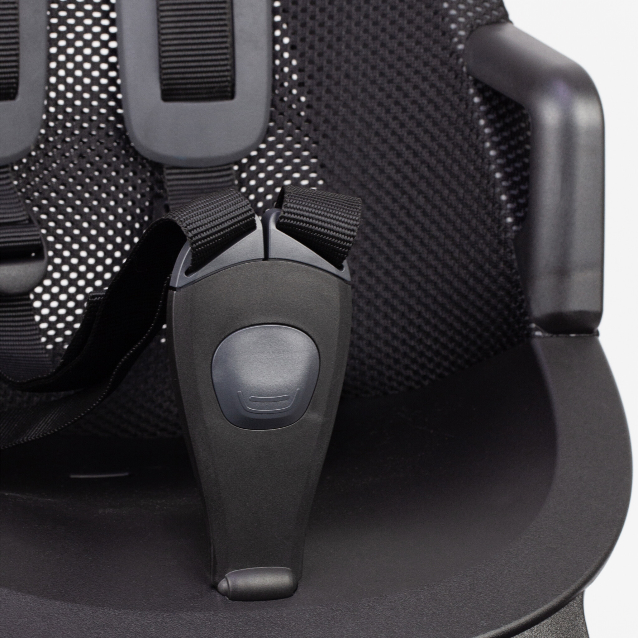 Air Voorzitje stuurpen montage met 5-puntsgordel en mesh rugleuning Midnight Black