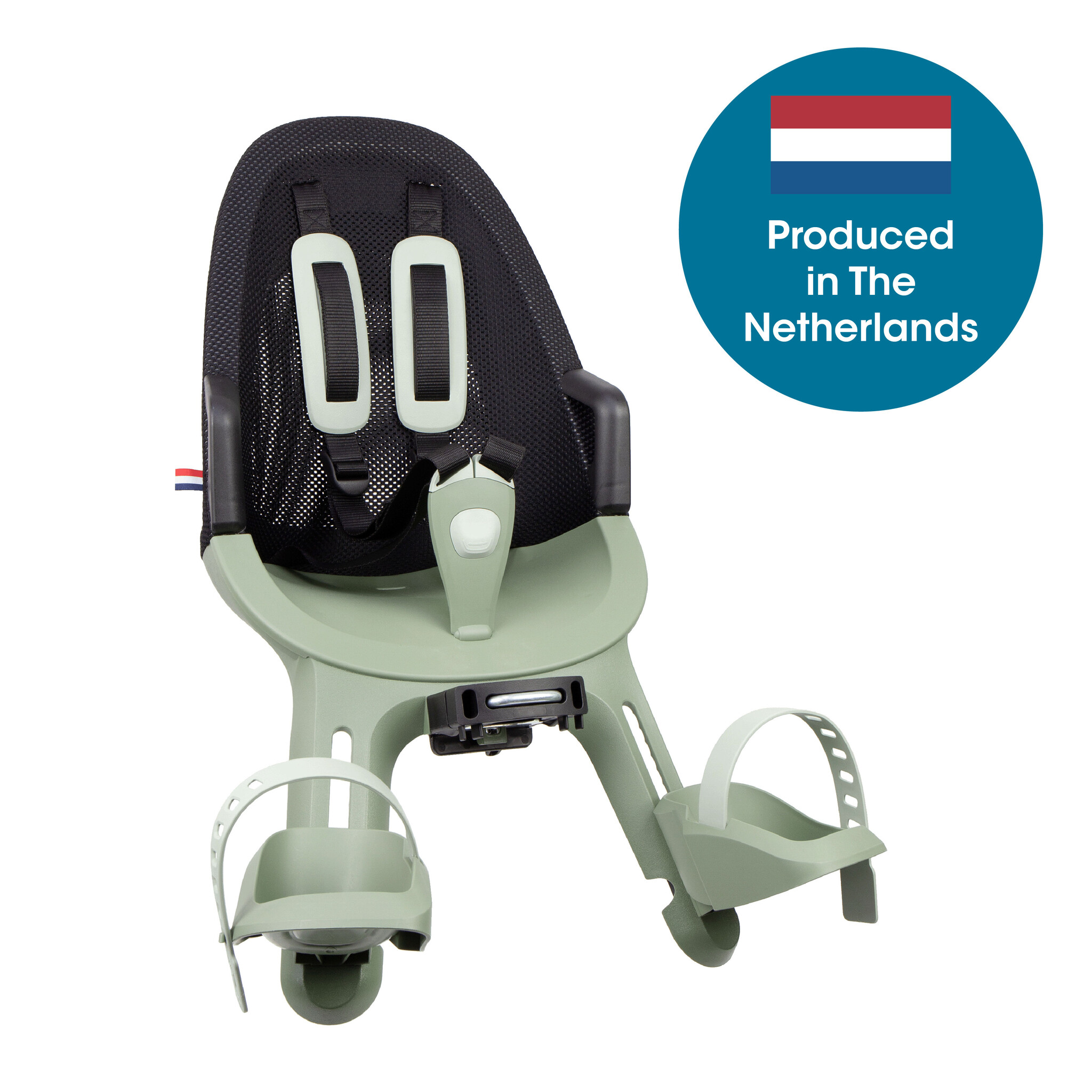 Air Voorzitje stuurpen montage met ClickSafe gordel en ventilerende rugleuning Sage Green