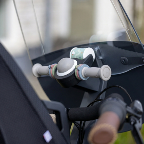 Qibbel toybar warm grijs handvat