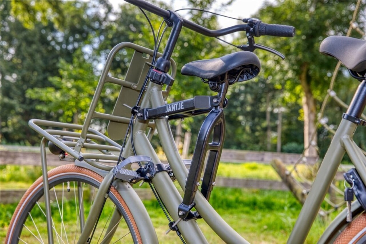 Mirage Zadel op buis Damesfiets Jantje en zijn Kornuiten