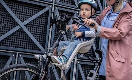 Polisport Bubbly Mini Plus FF: voorstoeltje met framebevestiging