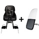 Bobike Mini Exclusive Evolve Urban Black Voorstoeltje + Windscherm Bobike Mini Exclusive Evolve Urban Black Voorstoeltje + Windscherm